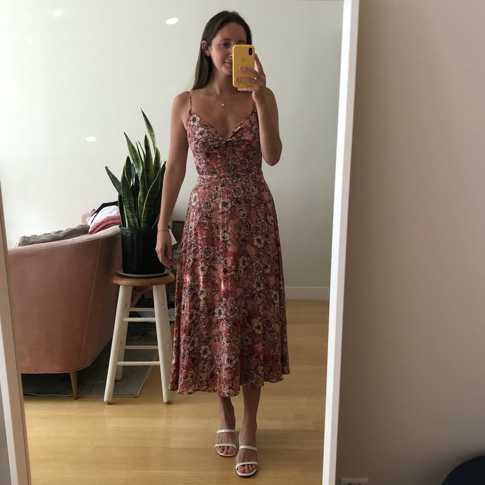 Lulus Floral Midi Dress